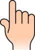 Pointer Finger Clip Art Vector Online Royalty Free