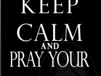 Print   Keep Calm And Pray Your Rosary   Basic Black