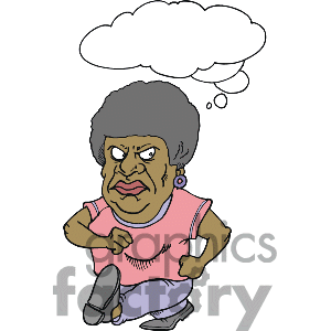 Royalty Free Angry Black Women Clipart Image Picture Art   375050