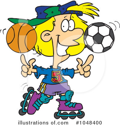 Sports Clipart  1048400 By Ron Leishman   Royalty Free  Rf  Stock    