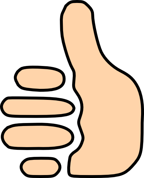 Thumbs Up Symbol Clip Art At Clker Com   Vector Clip Art Online