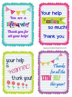 Volunteer Thank You Tags More