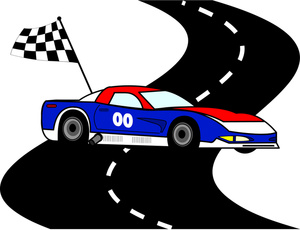 Cartoon Racecar Driver Vector Clip