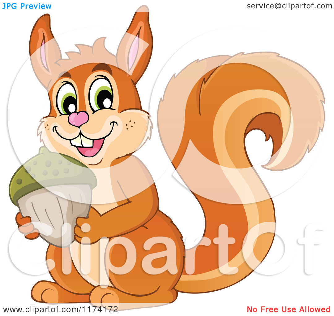 Cute Squirrel As Fall Oak Leaves Coloring Pages Squirrel With Glasses