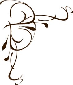 Left Brown Floral Swirl Clip Art Vector Clip Art Online Royalty Free