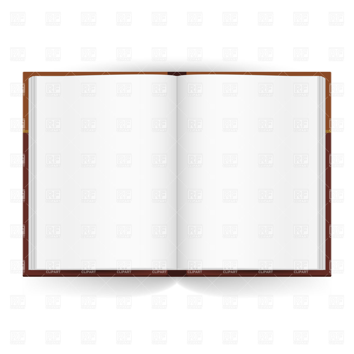 Open Book Blank Template Download Royalty Free Vector Clipart  Eps