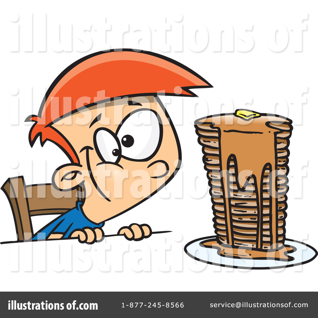 Pancakes Clipart  1145105 By Ron Leishman   Royalty Free  Rf  Stock