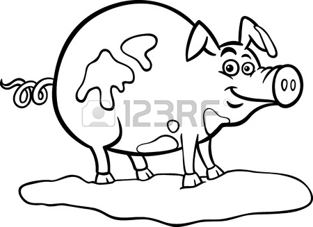 Pig In Mud Cartoon   Clipart Panda   Free Clipart Images