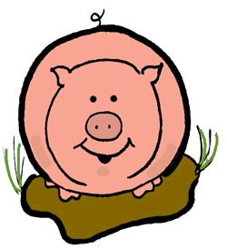 Pig In Mud Clipart As5582 Gif