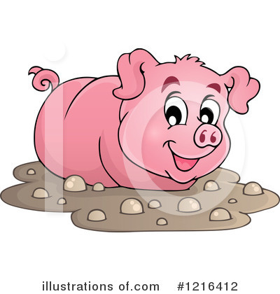 Pig In Mud Clipart Royalty Free  Rf  Pig Clipart