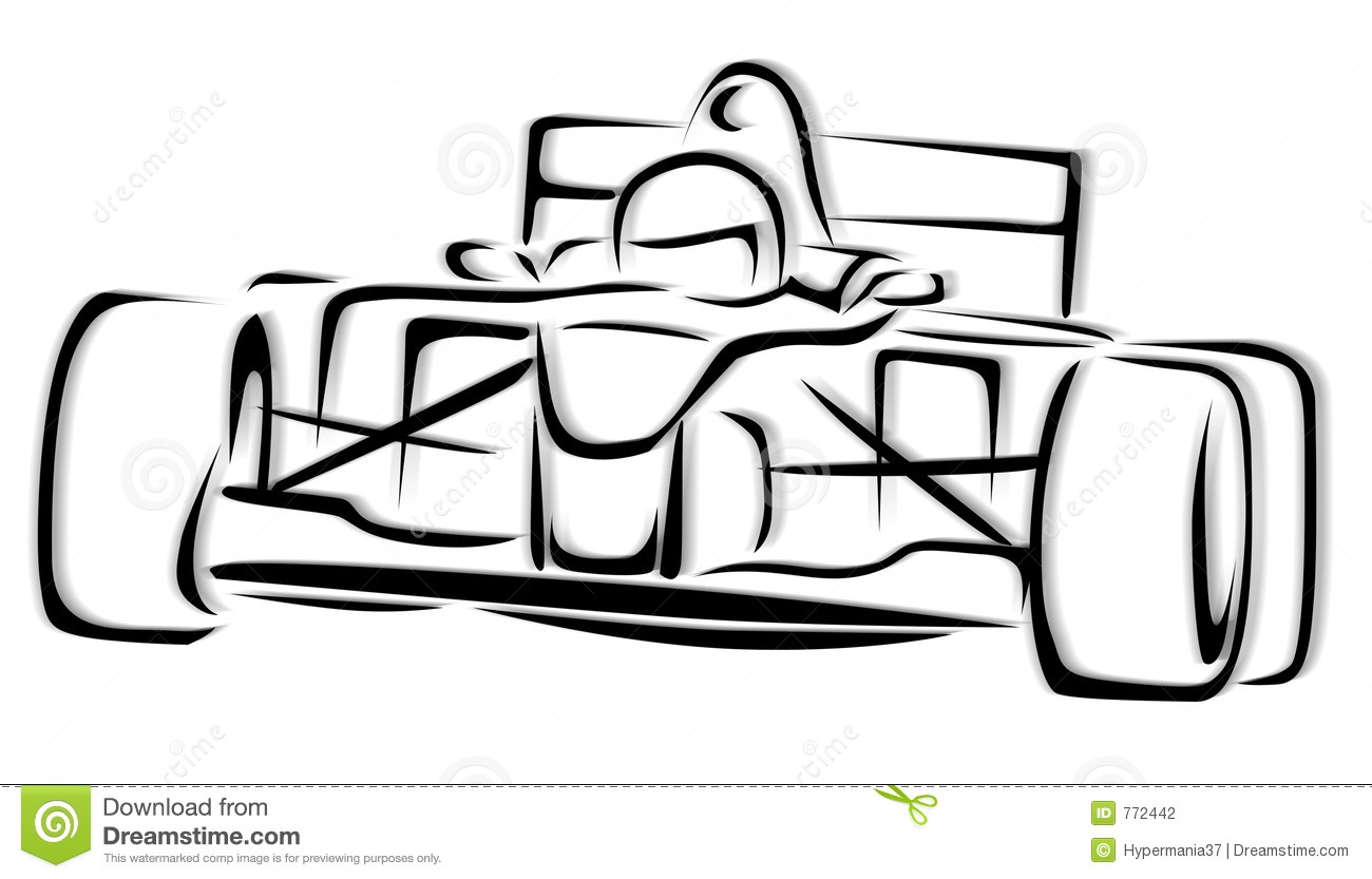 Race Car Clipart Black And White   Clipart Panda   Free Clipart Images