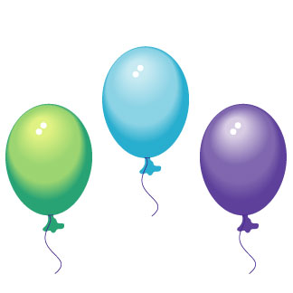 Related Party Balloons Cliparts  