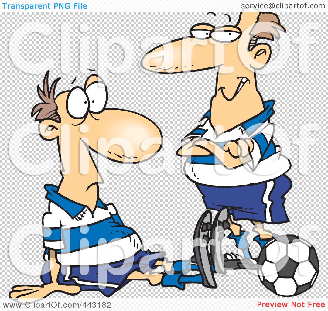 Royalty Free  Rf  Clip Art Illustration Of A Cartoon Dazed Soccer