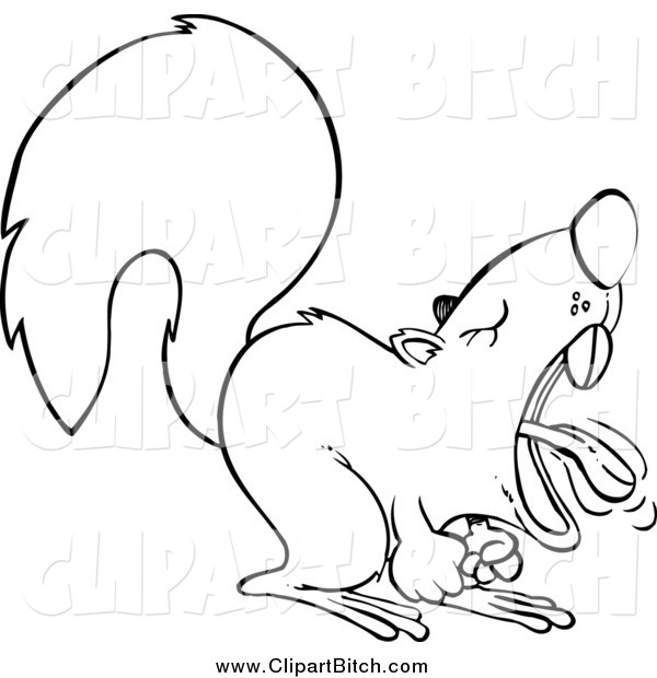 White Squirrel Clip Art Black And White Party Clip Art Black And White    