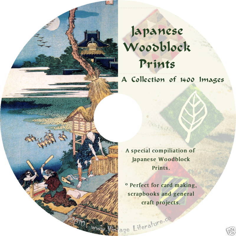 Woodblock Prints  1400 Desktop Publishing   Clip Art Graphics  On Dvd
