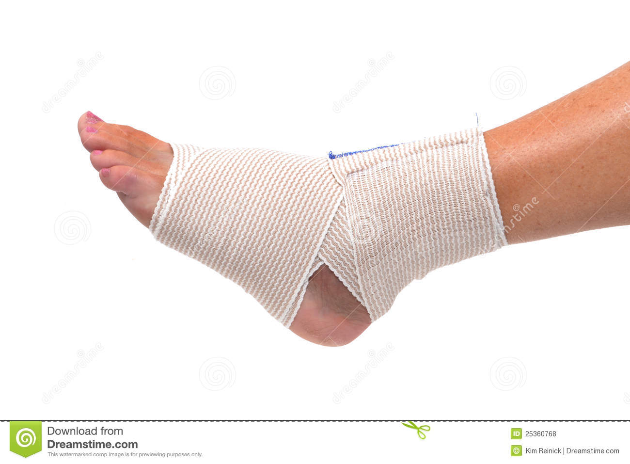 Wrapped Foot Royalty Free Stock Photos   Image  25360768