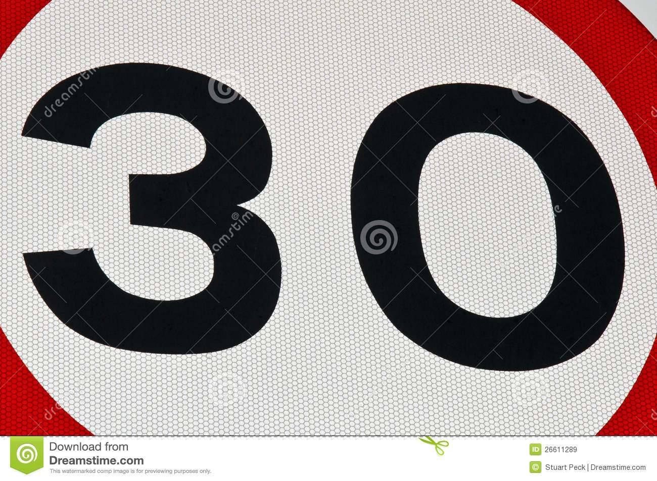 30 Miles An Hour Speed Limit Sign Royalty Free Stock Images   Image