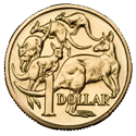 Australian  1 Coin Png