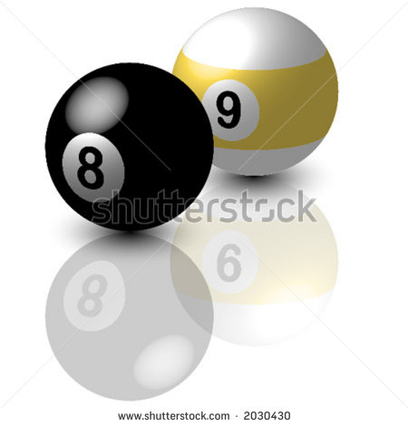 Ball Clipart Pool Balls Eight And Nine Ball