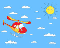 Cartoon Helicopter Stock Vectors Illustrations   Clipart