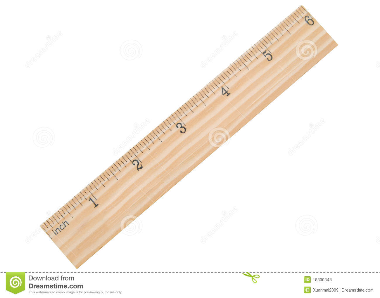 Clipart School Ruler A 6 Inch School Ruler Isolated