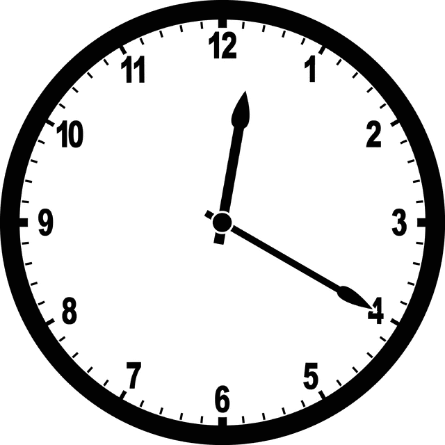 Clock 12 20   Clipart Etc