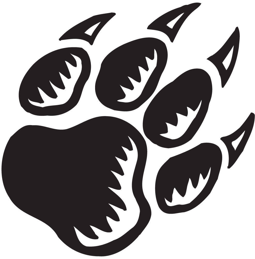 Displaying 16  Images For   Panther Pawprint Clipart