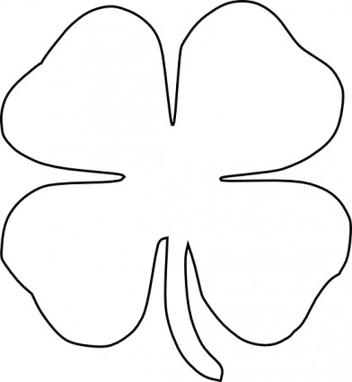 Four Leaf Clover Vector Clip Art Free Vector In Open Office Drawing