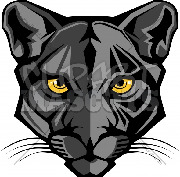 Panther Mascot Logo Graphic Vector Logo
