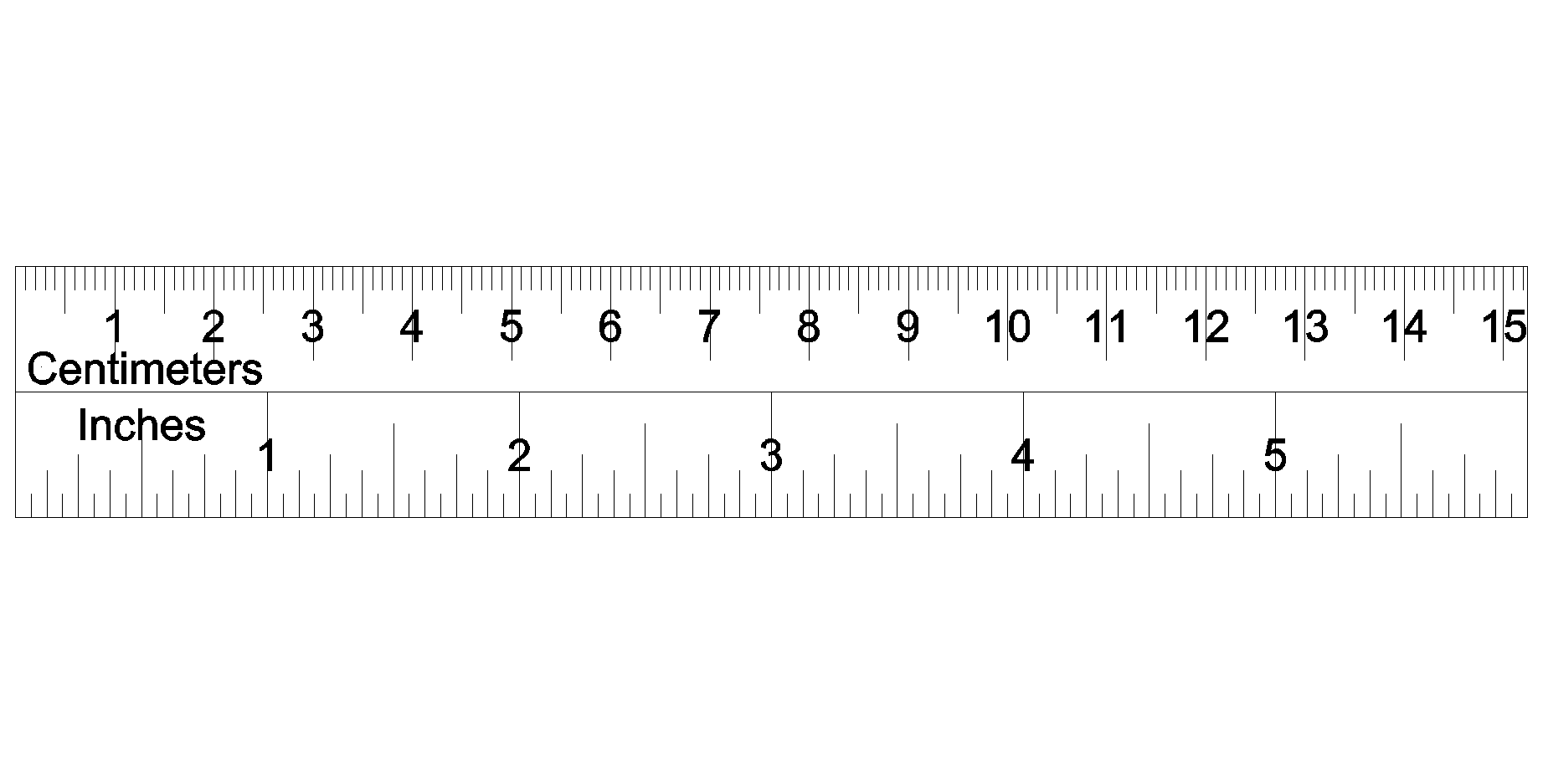 Ruler Black And White 6 Inch Ruler  Png File