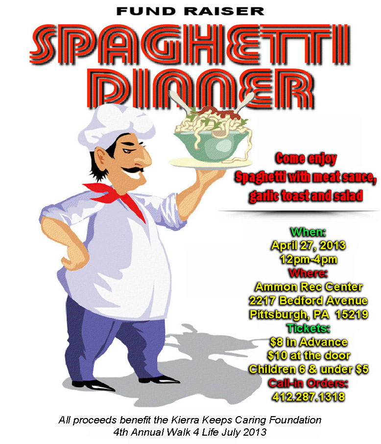 Spaghetti Dinner Flyer Spaghetti Dinner Fundraiser