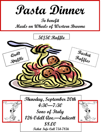 Spaghetti Dinner Fundraiser Clipart Images   Pictures   Becuo