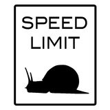 Speed Limit Snail Stock Images