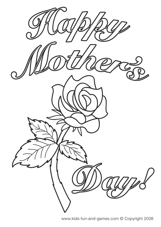 Transmissionpress  Free Mother S Day Coloring Pages Printable Mother    