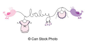 Baby Girl Clothes Line   Cute Baby Girl Clothes Line