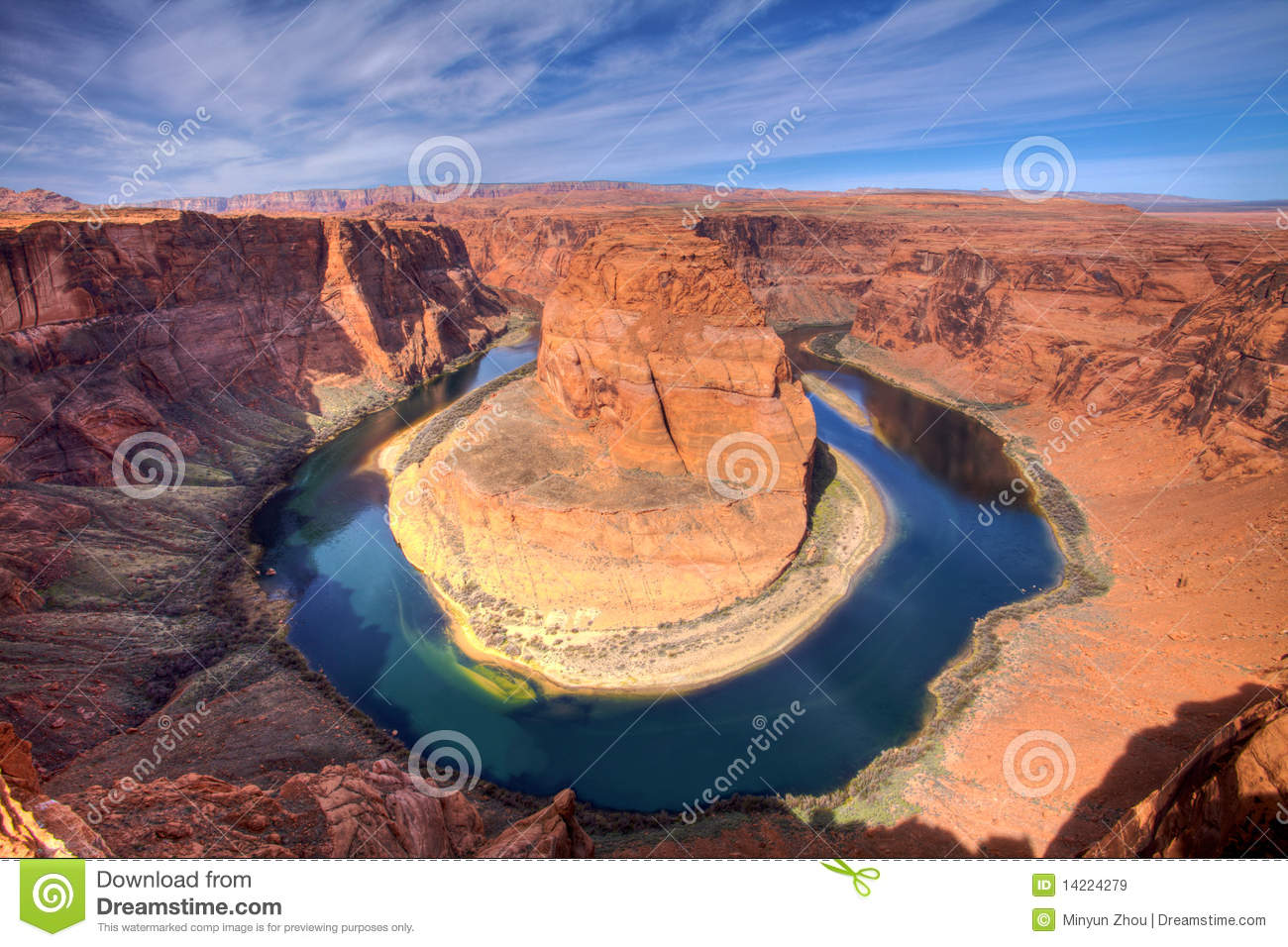 Bend In The Colorado River Near The North Rim Of The Grand Canyon