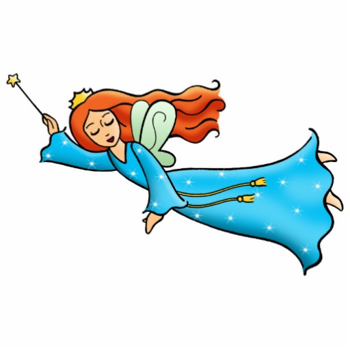 Cartoon Clip Art Flying Fairy Princess Magic Wand Cut Out   Zazzle