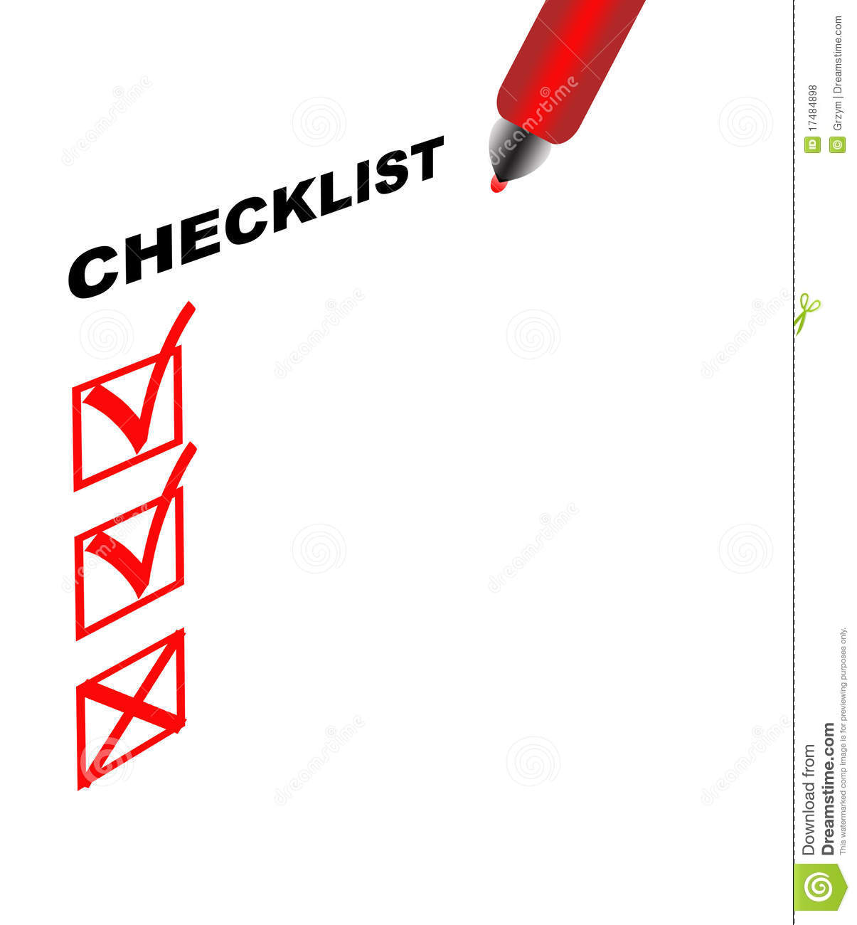Checklist With Two Approve And One Unapproved Sign Signs And Pen On