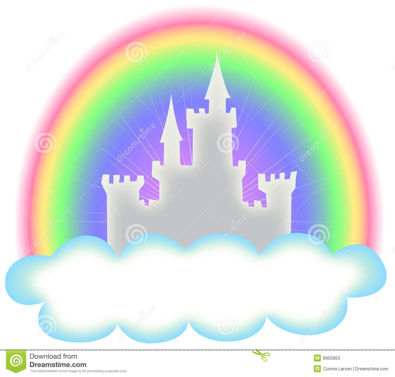 Fairy Tale Castle Clip Art Fairytale Castle Rainbow 8902853 Jpg