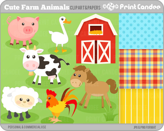 Federation Of Cute Farm Animal Clip Art Cute Cartoon Farm Animals Cute