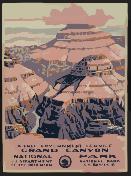 Grand Canyon National Park A Free Government Service Clip Art At