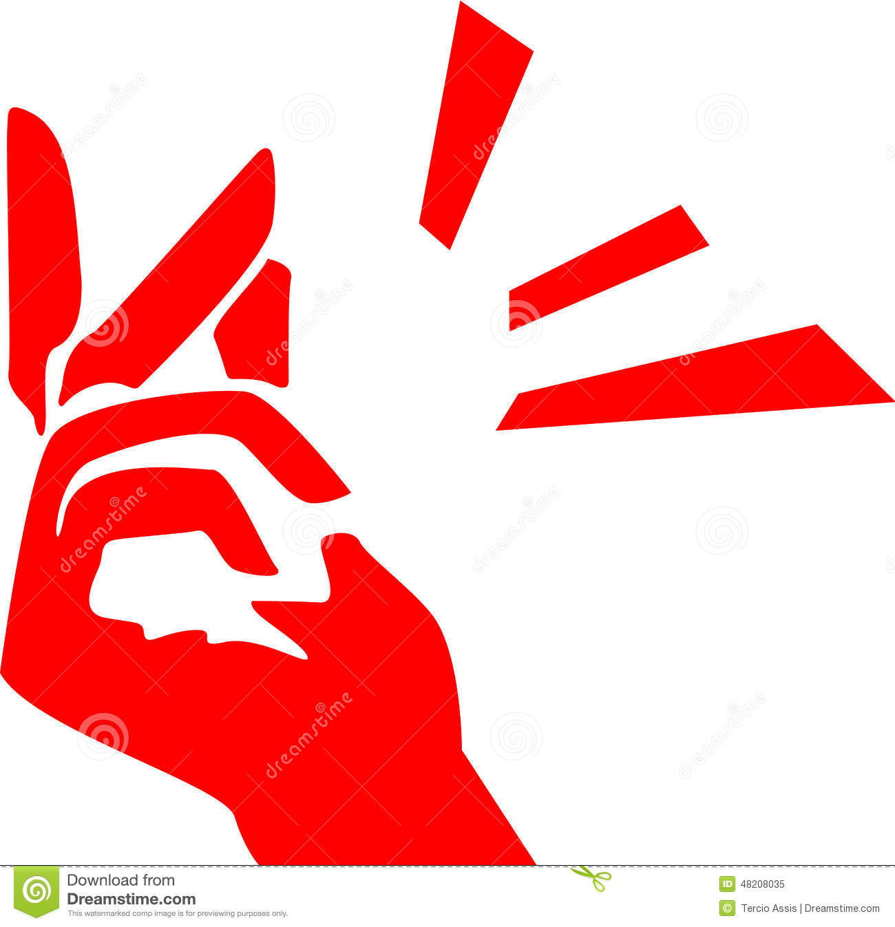 Modern Representation Of A Hand Shows Fingers Snapping As An Idea Or    