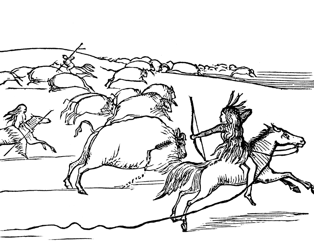 Native Americans Hunting   Clipart Etc