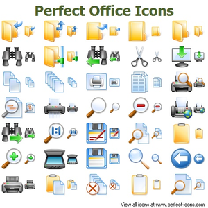 Perfect Office Icons Image   Vector Clip Art Online Royalty Free300