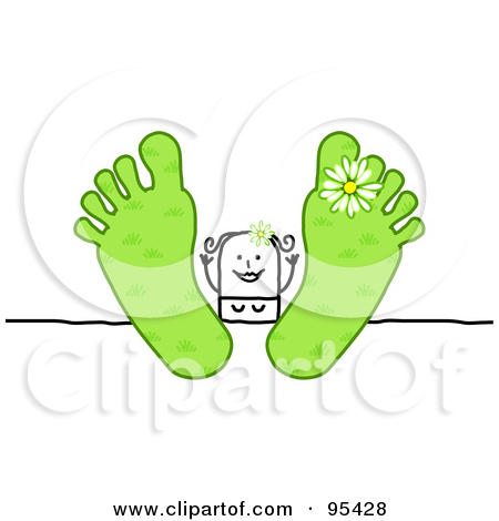     Relaxing With Her Green Spring Feet Up On A Table Poster Art Print Jpg