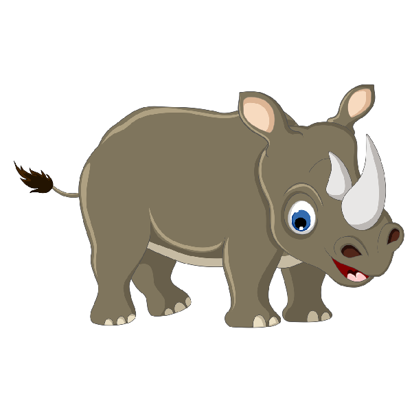 Rhinoceros Cartoon Clip Art Pictures Free To Download Click On Animal    