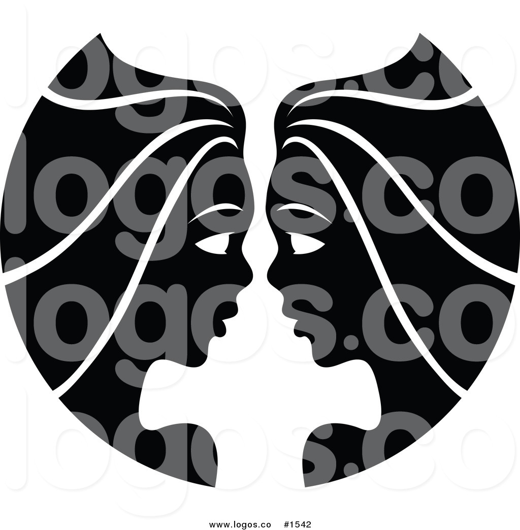 Sisters Clipart Black And White Black And White Twin Gemini