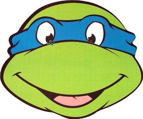 Teenage Mutant Ninja Turtles   Leonardo   Card Face Mask