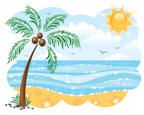 Beach Clipart Black And White   Clipart Panda   Free Clipart Images