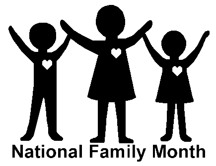 Family Month Clip Art   National Family Month   Family Month Titles